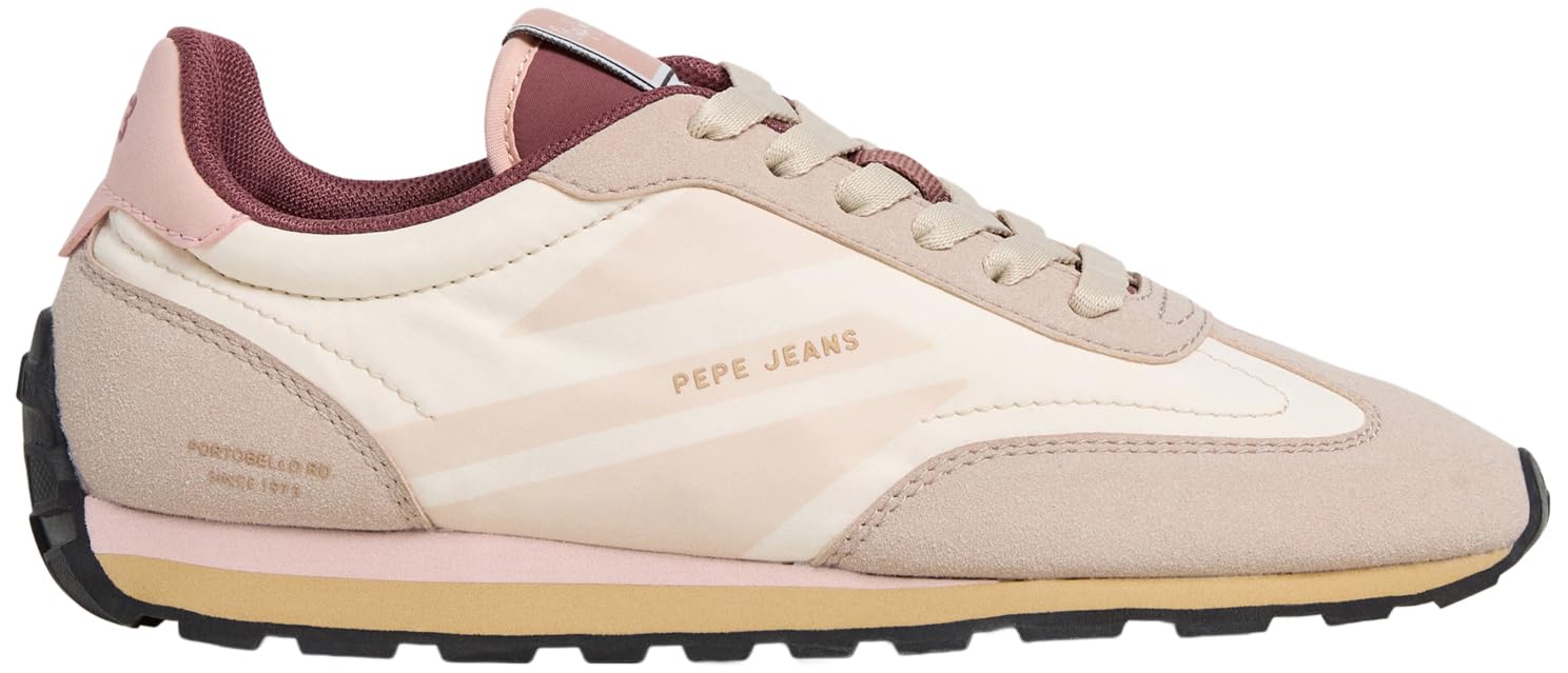 Pepe Jeans Women's Jane Brand W Sneak, Brown (Sand Beige), 38