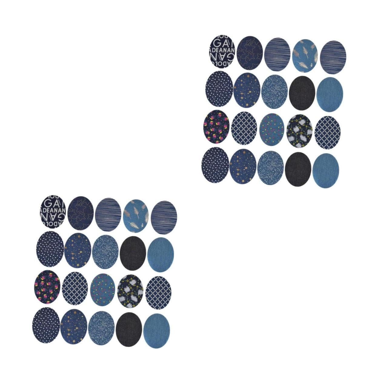 Operitacx 40pezzi Toppe Termoadesive Denim Per Jeans e Abbigliamento Riparazione e Personalizzazione Colore Random
