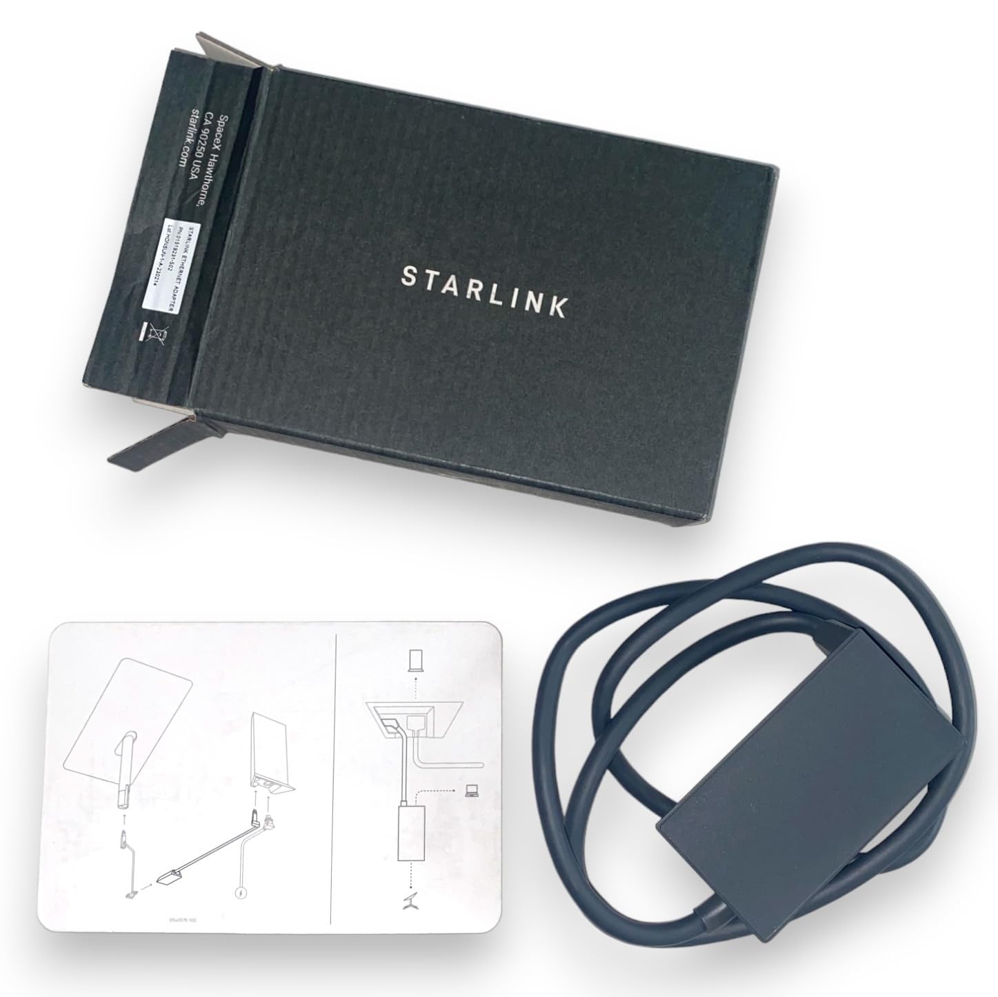 Starlink Adapter satelitarny Ethernet Internet V2 do prostokątnej anteny parabolicznej, przewodowe połączenie z Internetem, szybkość i stabilność, najwyższa wydajność, prosta instalacja