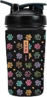 Vista 29 de Funda aislante de neopreno para botella mezcladora de proteínas Sok It BotlSok (Jardín inglés de picnic, se ajusta a botella mezcladora de 28 oz)