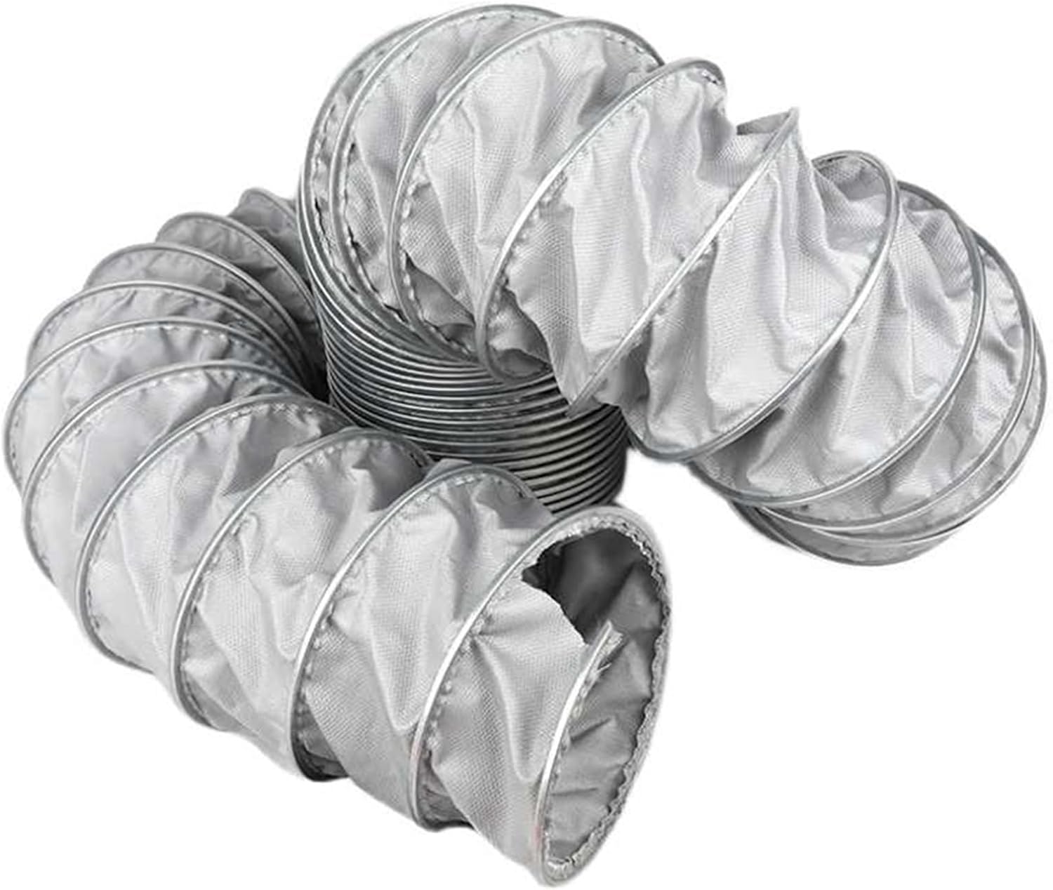 Condotto Flessibile da 10 m/33 Piedi, 180 mm/7,1 Pollici - Condotto di Ventilazione Leggero Adatto per HVAC, Scarico e mandata di cappe da Cucina, Ideale per Uso residenziale e Commerciale.