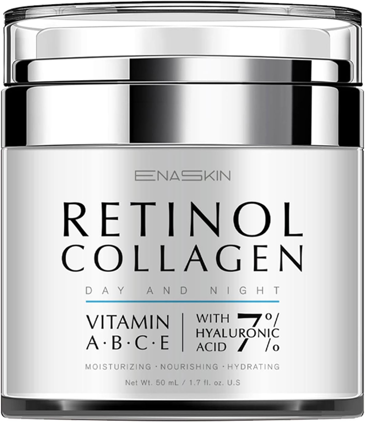 EnaSkin Retinol Cream for Wrinkles: Face Neck Collagen Cream for Tightening Skin - Anti Aging Facial Moisturizer Day and Night for Women and Men 1.7 Fl OZ
