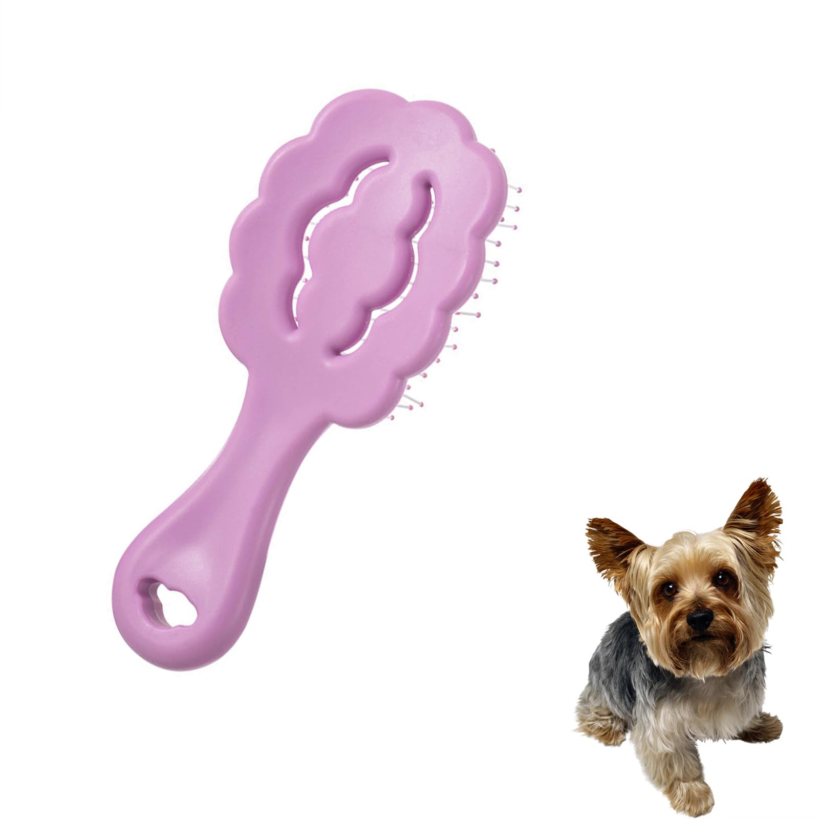 MAEELOU Cloud Shape Small Dog Grooming Brush - Perfect for Shih Tzus, Yorkies, and Maltipoos - Ideal Puppy Hair Brushes for Maltese and Small Breeds (
