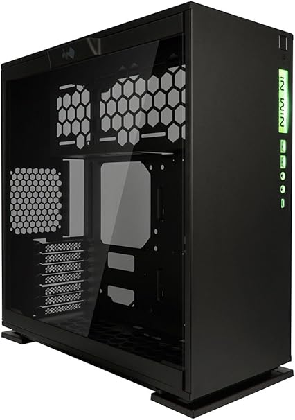 Amazon Com Inwin 303c Black Type C Gen 2 Rgb Led Atx Mid Tower With Tempered Glass Computer Chassis Case Electronics