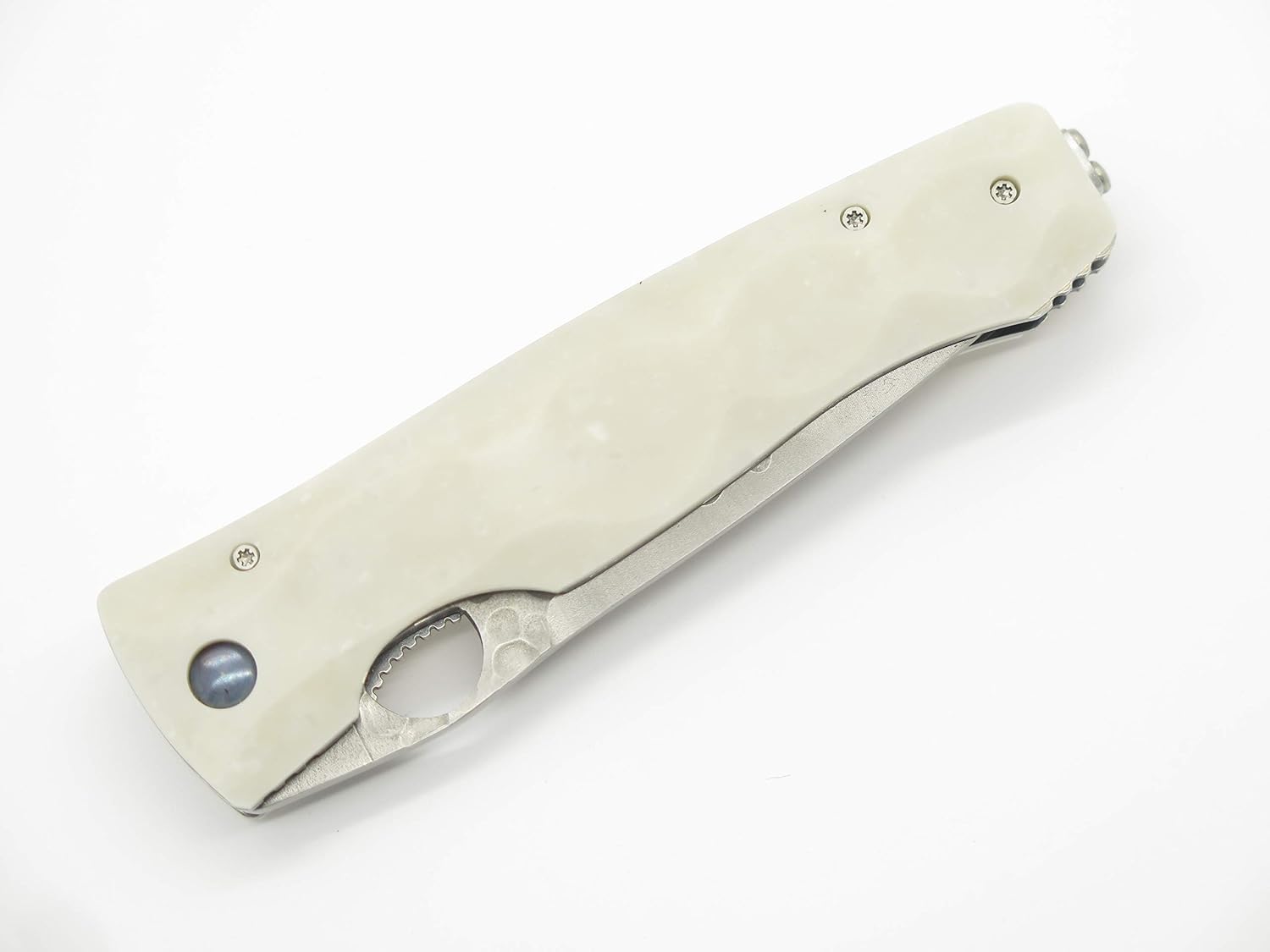 Mcusta Seki Japan Tactility Elite MC-126G White Corian SPG2 San Mai Folding Knife