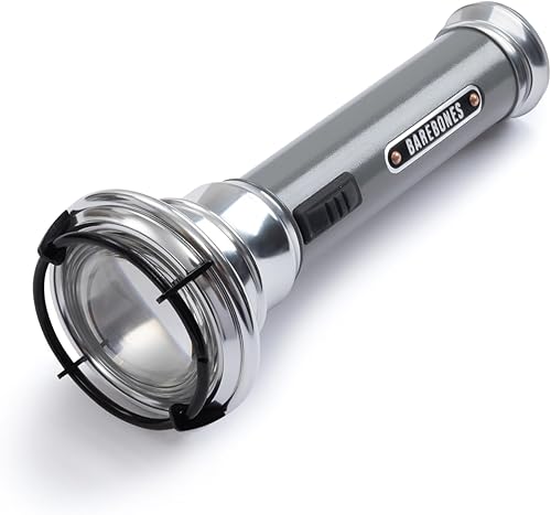 Barebones Linterna vintage - Gris pizarra, linterna LED recargable por USB, 15 horas de tiempo de funcionamiento, 170 lúmenes, compacta y duradera,