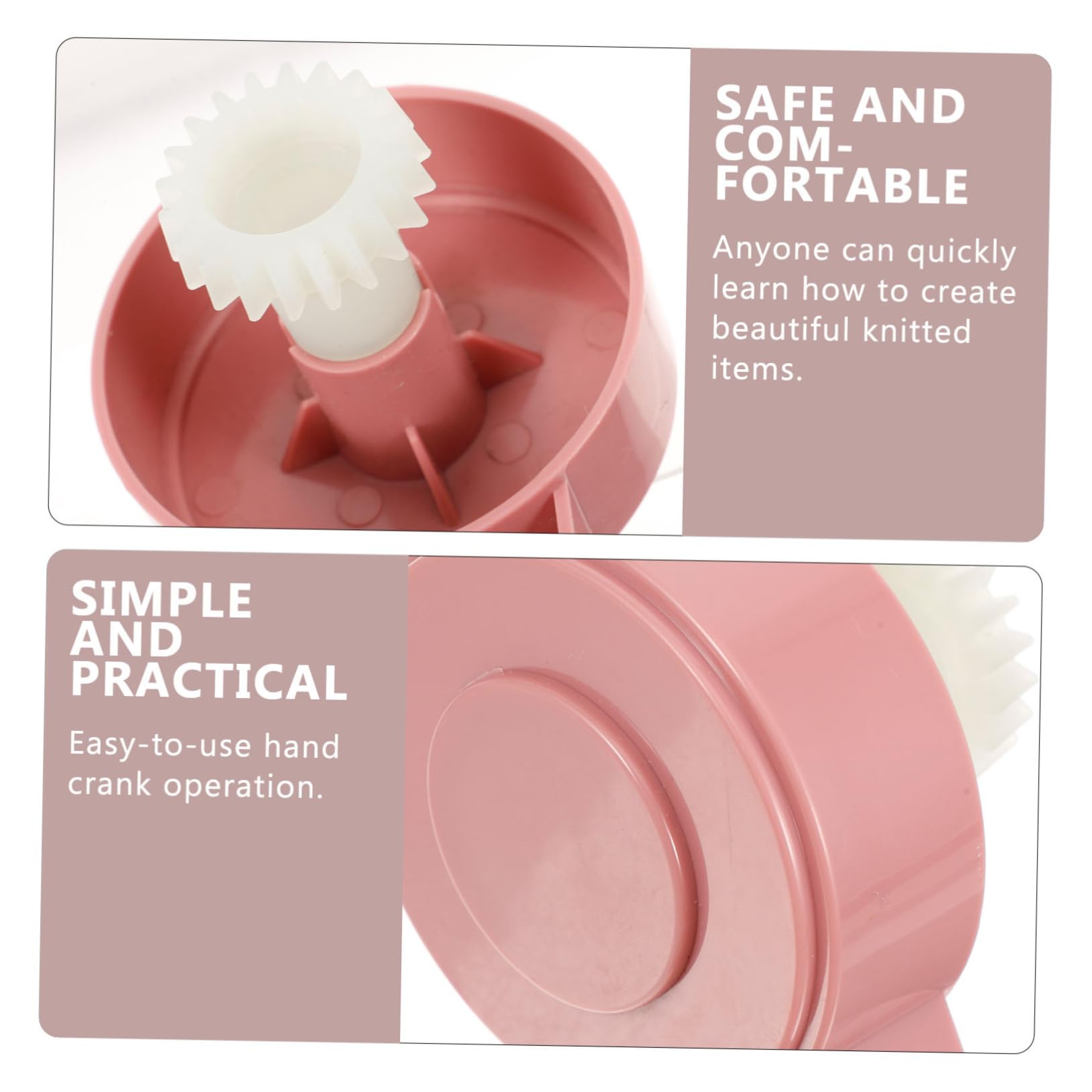 CIMAXIC Upgrade Your Loom Machine Knitting Loom Supplies Plastic Crank Handles for Efficient Knitting