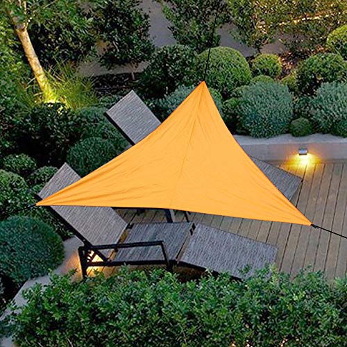Ajcoflt Sombra ao ar livre Protetor solar À prova d 'água Triangular UV Sunshine Shade Sail Combina