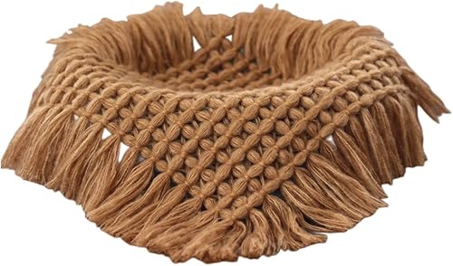 Manta de fotografía para bebé recién nacido, ayuda para posar para niñas y niños, para sesión de fotos, cestas de relleno para posar (café claro)