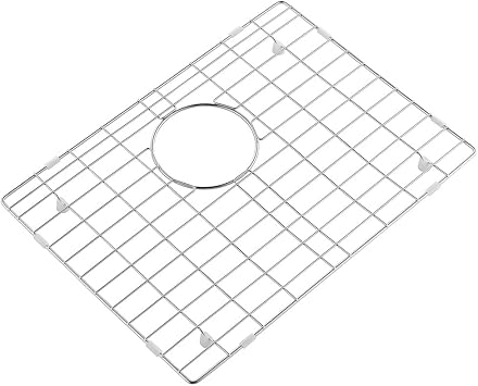 19.1 in. x 14.1 in. Rear Drain Kitchen Sink Bottom Grid with Supersoft Silicone Feet in 304 Grade Stainless Steel