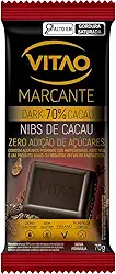 'Chocolate Vitão Dark 70% Cacau Nibs de Cacau Zero Açúcar 70g