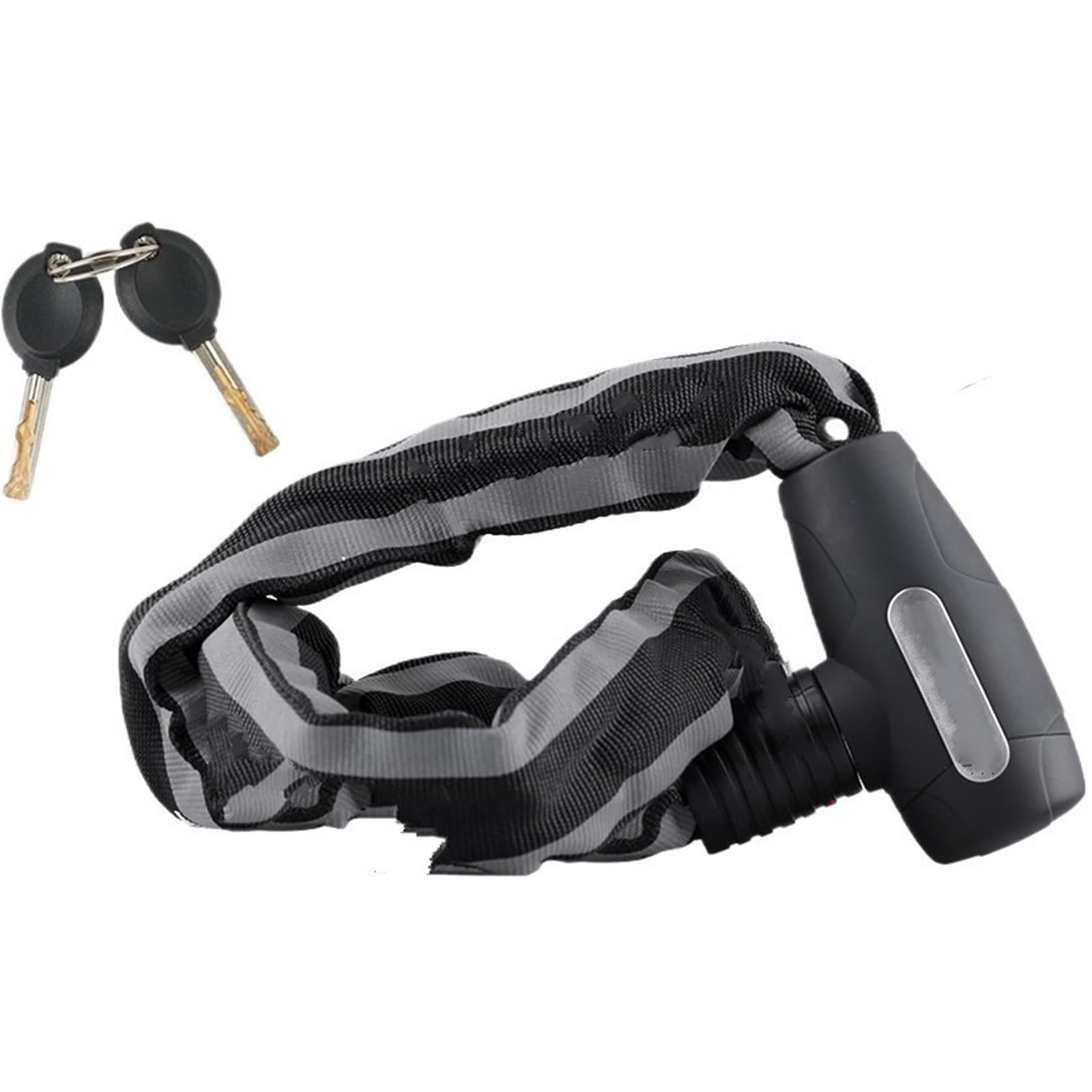 Motorcycle Handlebar Lock Bicycle Chain Lock Portable Anti-Theft Mountain Bike Key Combination Suitable Motorbike Lock Security(85902)