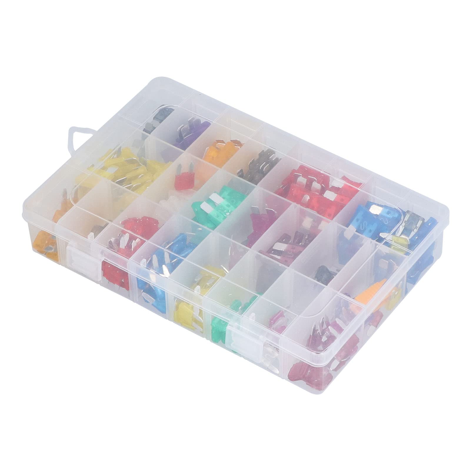 Automotive Fuses, Car Blade Fuse 32V Aluminum Alloy Inserts Transparent PES 300Pcs for Electrical Equipment for Agricultural Machinery