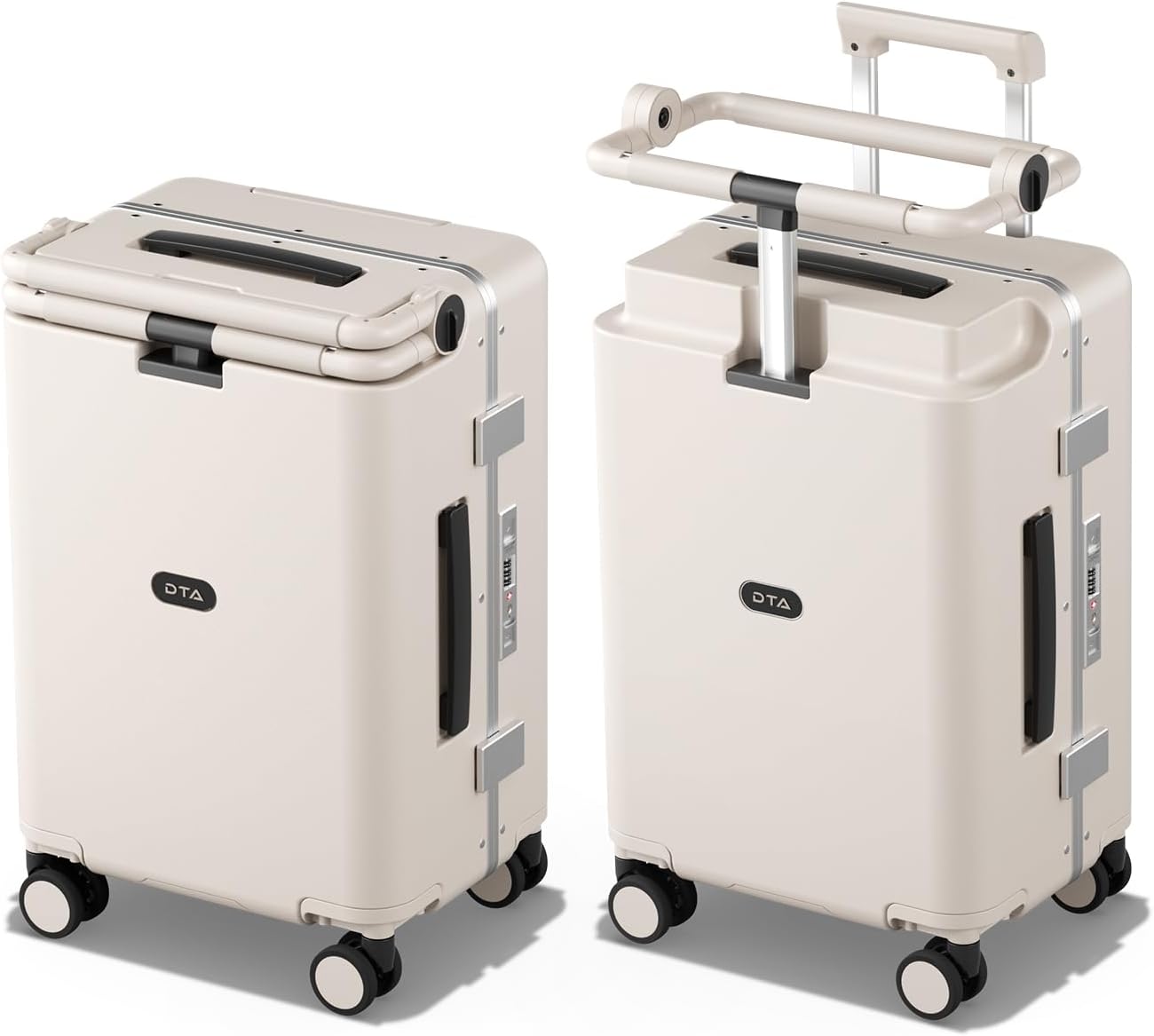 24-inch Carry On Luggage for Kids with Seat, Mom's Must-Have Suitcase Stroller, Adjustable Handle, Hard Shell PC Suitcase for Family