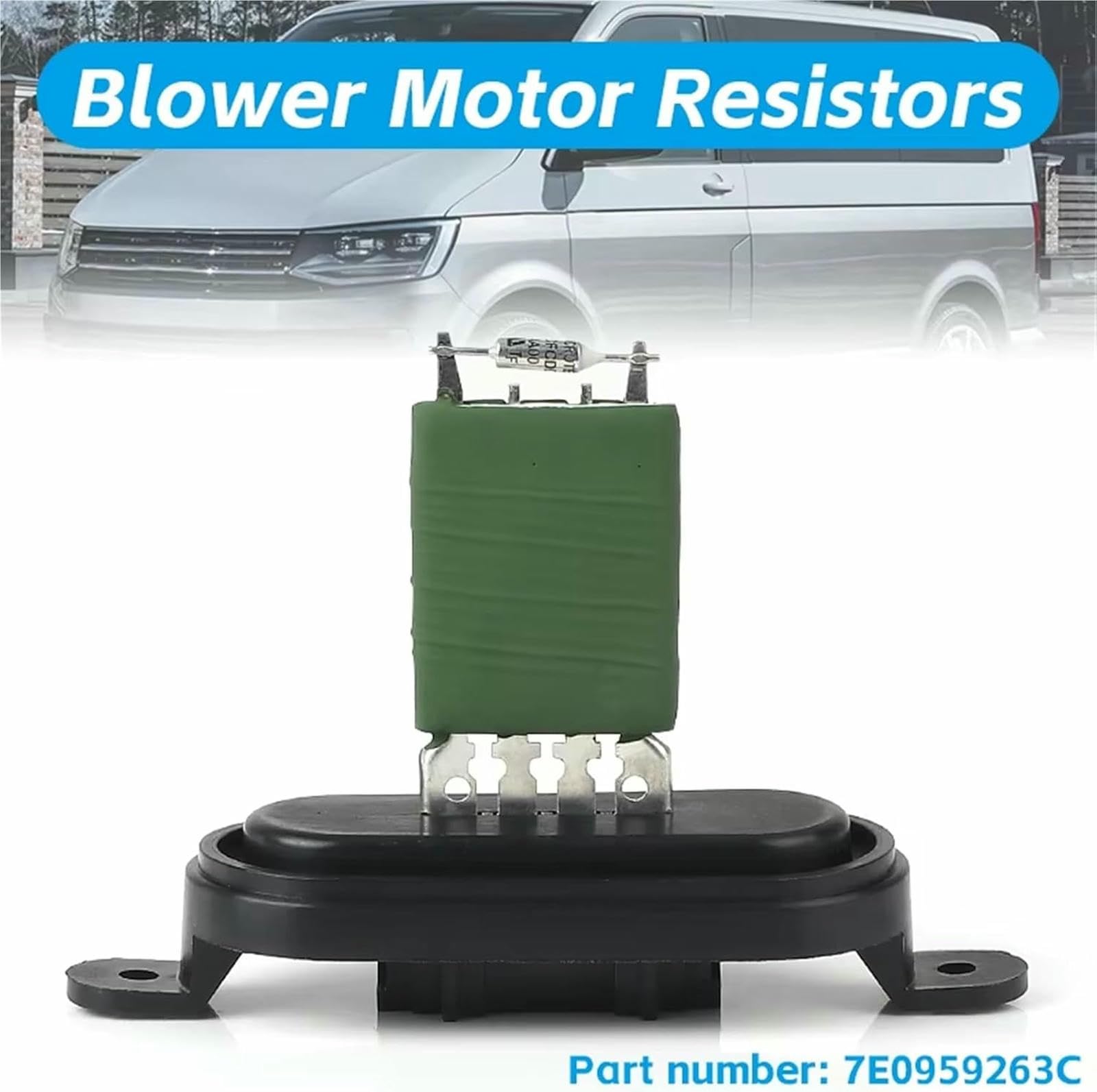 Resistencia del Motor del Ventilador del Calefactor para VW para Touareg (2002, 2003, 2004, 2005, 2006, 2007, 2008, 2009, 2010) 7E0959263C E0959263