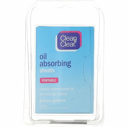Miniatura 8 de Clean & Clear Hojas faciales absorbentes de aceite, papeles secantes portátiles para cara y nariz, hojas secantes para piel grasa para eliminar