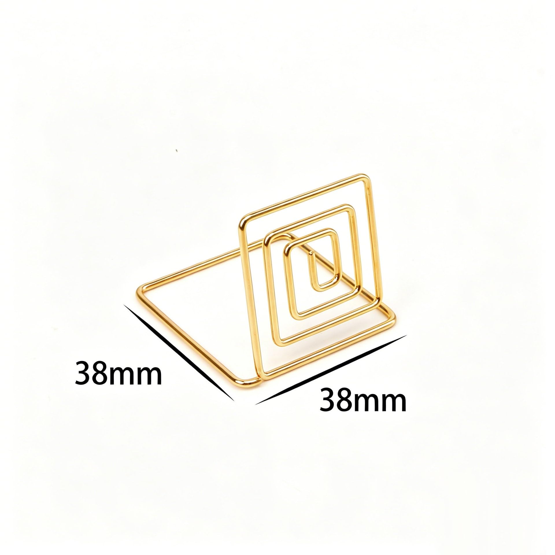 Lot de 30/80 pinces à mémo carrées en métal or rose pour marque-places de mariage, numéros de table, menus, décoration de maison, pour tables, magasins, étiquettes, bureau, fête de mariage