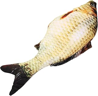 LIFKOME Travesseiro De Carpa Cruciana Brinquedo De Gato Bidoof Brinquedo De Pelúcia Peixe Realista Almofada De Peixe Peixe Falso Brinquedo De Boneca Decorativo Novidade Peixe Ornamento De