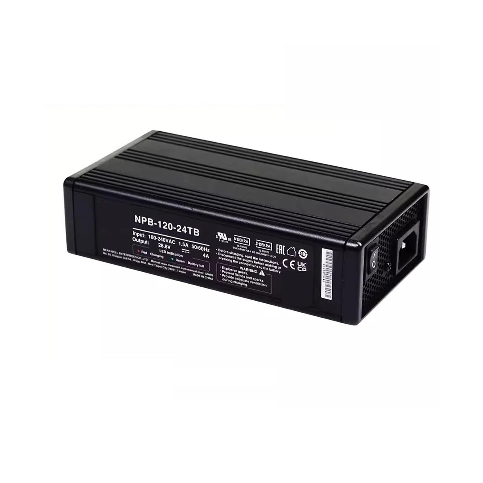 Chargeur NPB-120-12TB Mean Well 120W à large plage de sortie