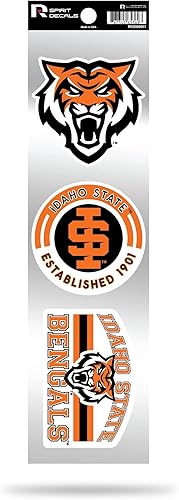 Vista 54 de Rico Industries NCAA - Juego de calcomanías retro de 3 piezas