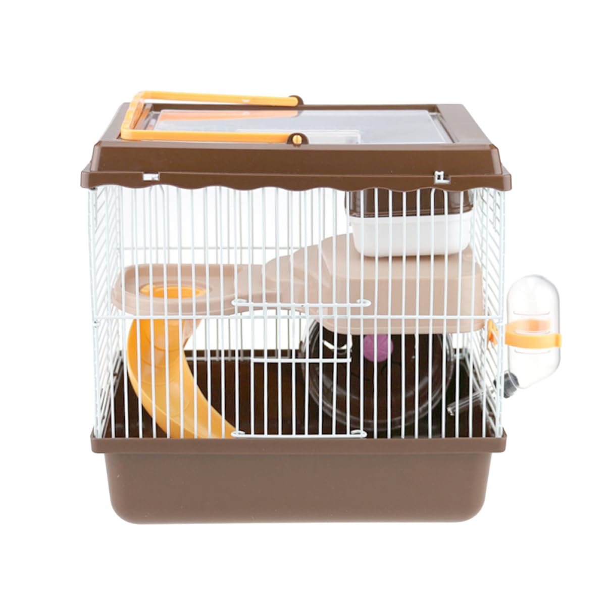 minkissy Jaula de hámster grande para ratas, jaula de hámster con tubos, jaula de hámster pequeña, cama para ratas, transportador de animales pequeños, jaula de viaje natural para mascotas