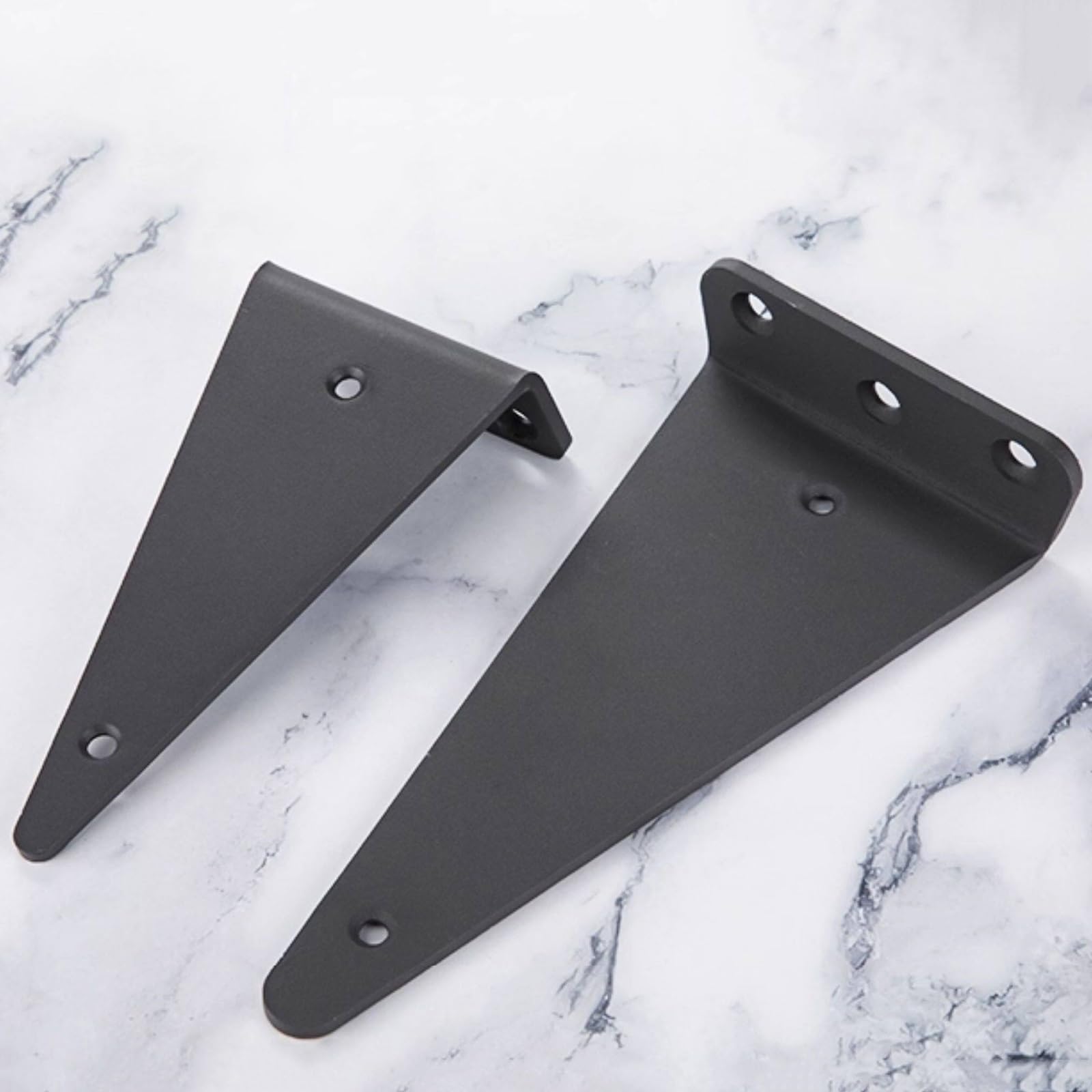 Soportes De Estantería Triangulares Invisibles De Metal De Pared, 10CM|15CM|20CM|25CM|30CM Soportes Resistentes Para Estanterías Flotantes, Juego De 4, Capacidad De Carga 20kg(30CM)