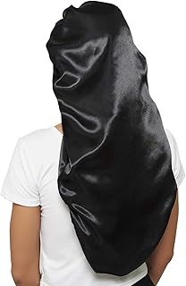 Wbfwbb Braid Bonnet for Sleeping, Wide Elastic Band Satin Hair Wrap Sleeping Cap for Women Cap for Braids, Curly, Long Hai...