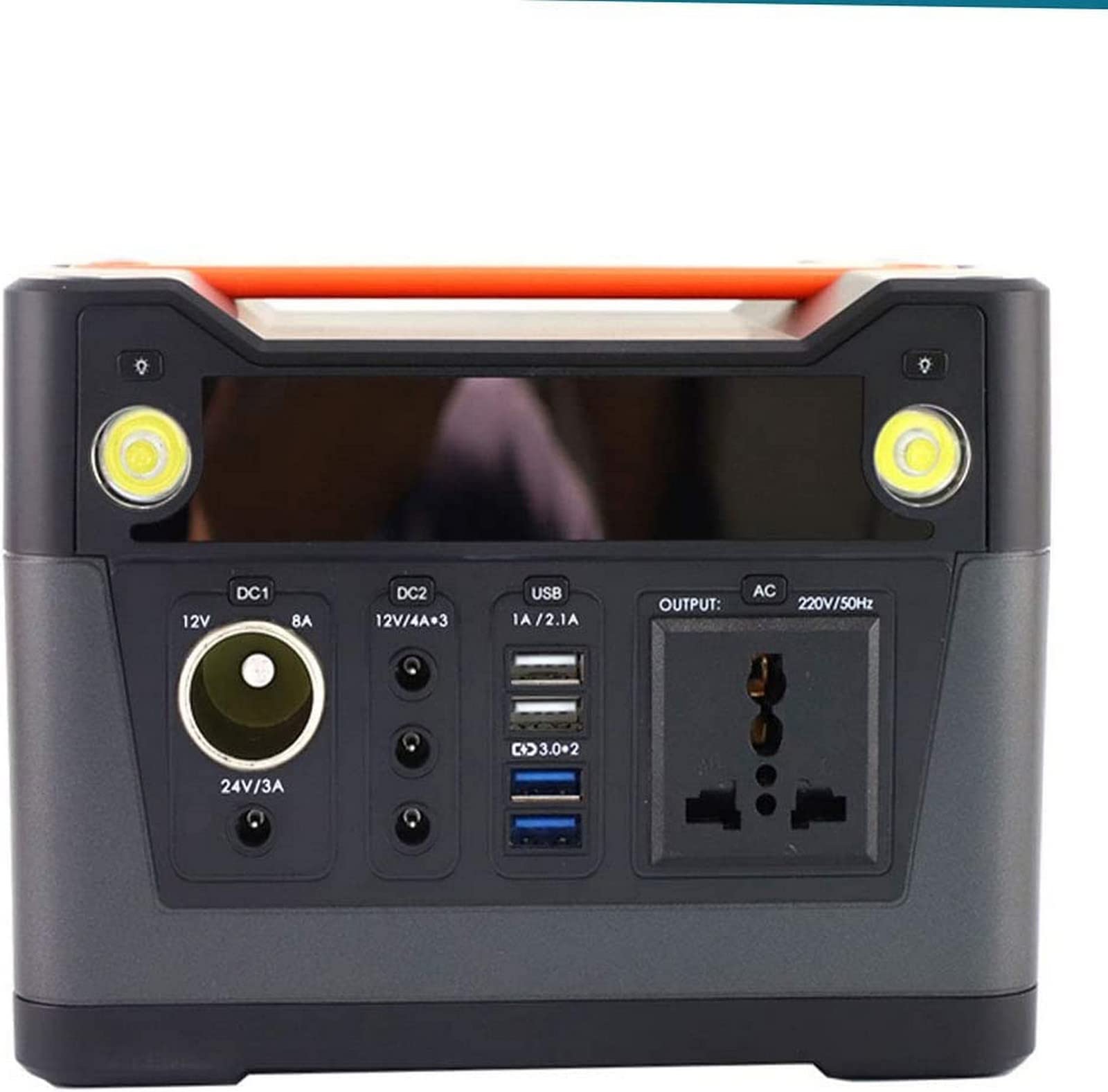 Generatore Portatile da Esterno, 300 Wh, Stazione di Alimentazione di Emergenza con Inverter CC/CA, Caricato Tramite Pannello Solare, Presa a Muro per Campeggio