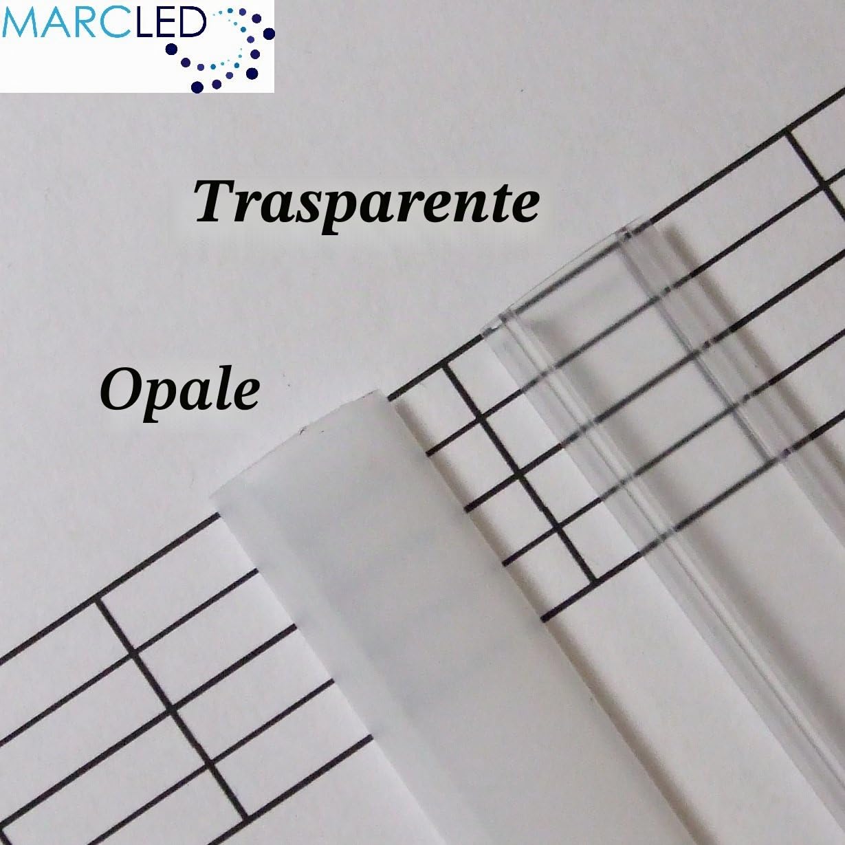 5 x profili LED in alluminio effetto legno wengé, 1 m, con coperchio opale (PMMA) e inserti; 5 x profili in alluminio per LED Strips; legno Wenge, set con copertura OPAL e due terminali; 1000 mm.
