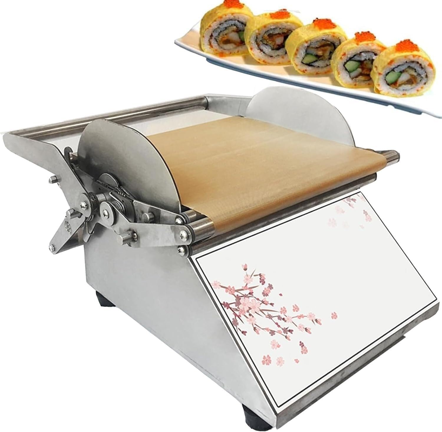 Ręczna okrągła maszyna do zwijania sushi, zestaw do robienia sushi ze stali nierdzewnej, szybkie prototypowanie, oszczędność czasu, dla restauracji, bar przekąskowy