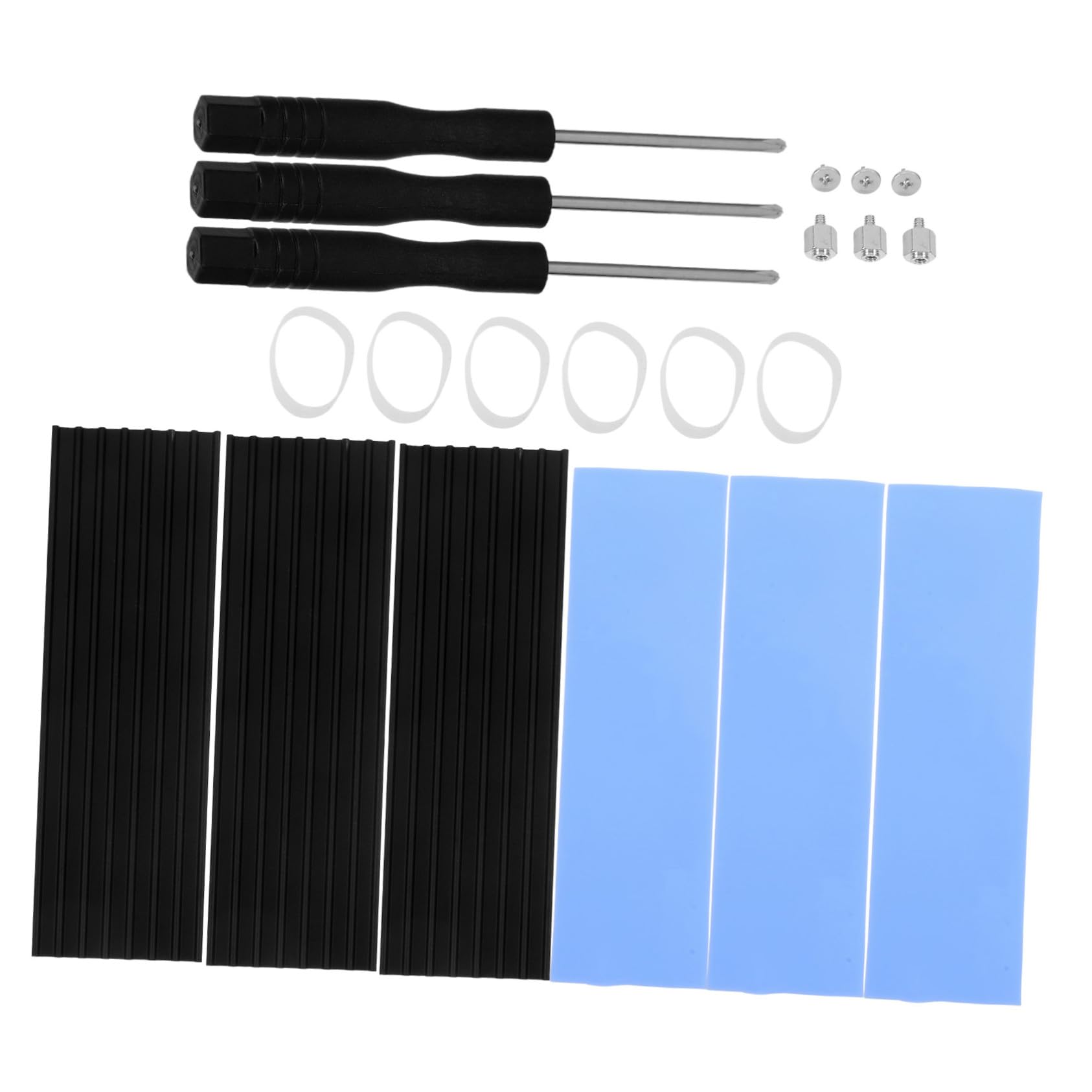 Operitacx 15 Set Dissipatore Calore SSD con Pad Termico Kit Raffreddamento per Hard Disk Design Sottile per Ottimale Dissipazione Del Calore e Protezione SSD