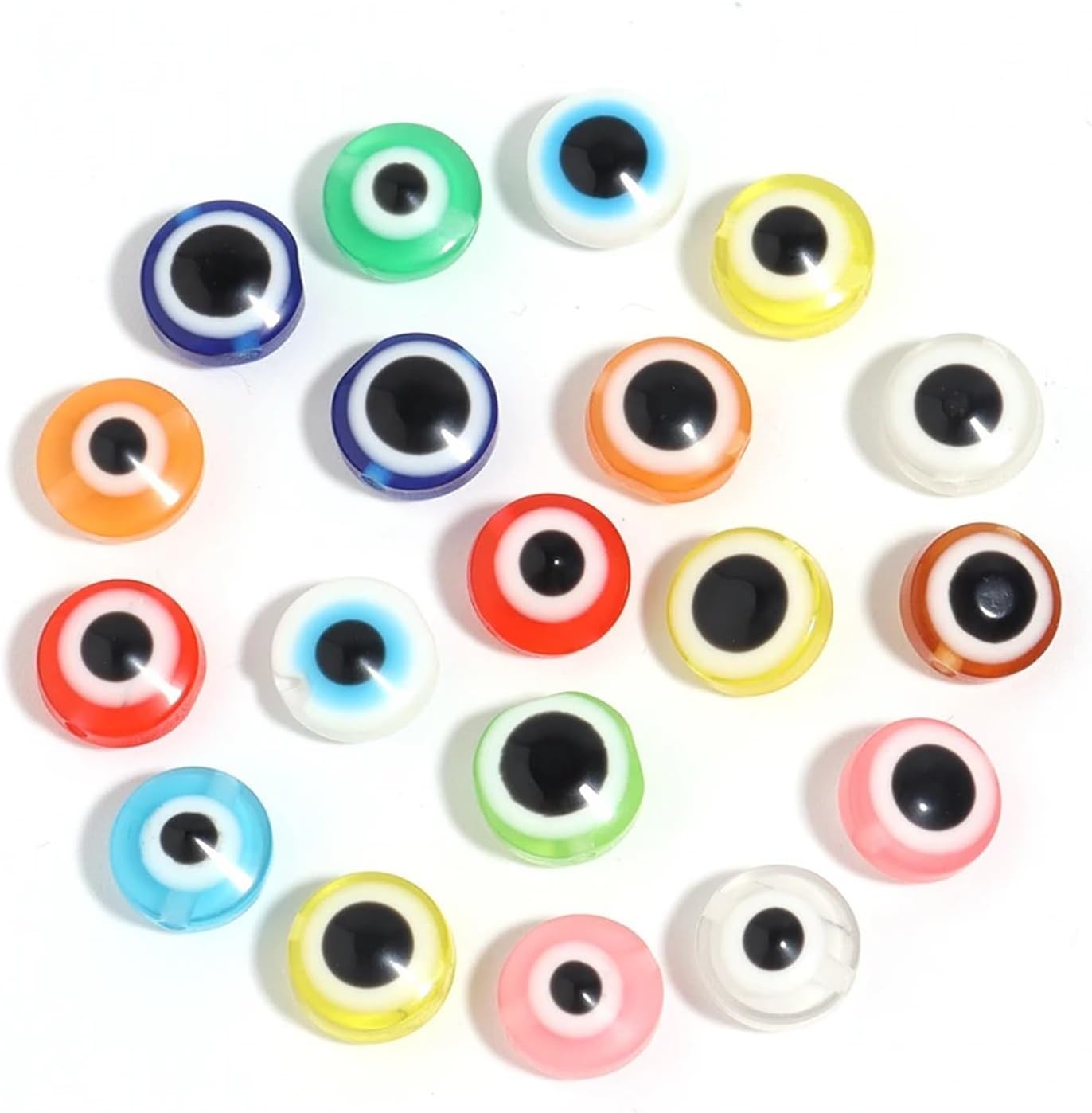 Googly Eyes 100Pcs 6 8 10mm Round Resin Doll Bear Craft Round Eyes Eyeball DIY Crafts for Dolls and Craft Making Accessory DIY Decoration(10mm)