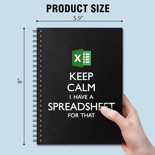 Miniatura 2 de Keep Calm I Have A Spreadsheet Cuaderno de tapa dura de 160 páginas en espiral en blanco de 6 x 8 pulgadas para escribir y dibujar, divertido diario