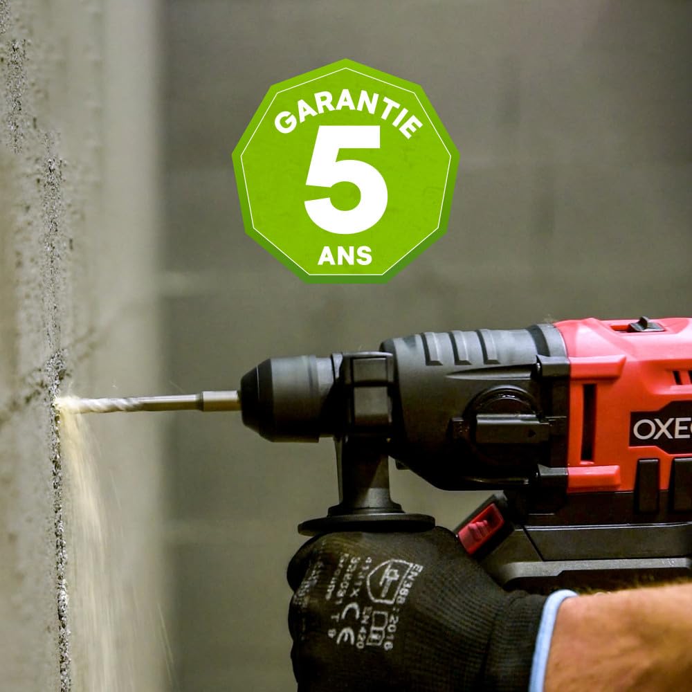 Marteau perforateur sans fil 18V Easy Full 1.2 joules - livré sans batterie - 2 vitesses - poignée anti-vibration - 3 mèches