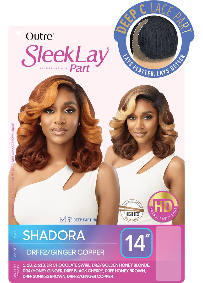 Outre SleekLay Part HD Deep-C Lace Part Lace Front Wig - SHADORA (1B)