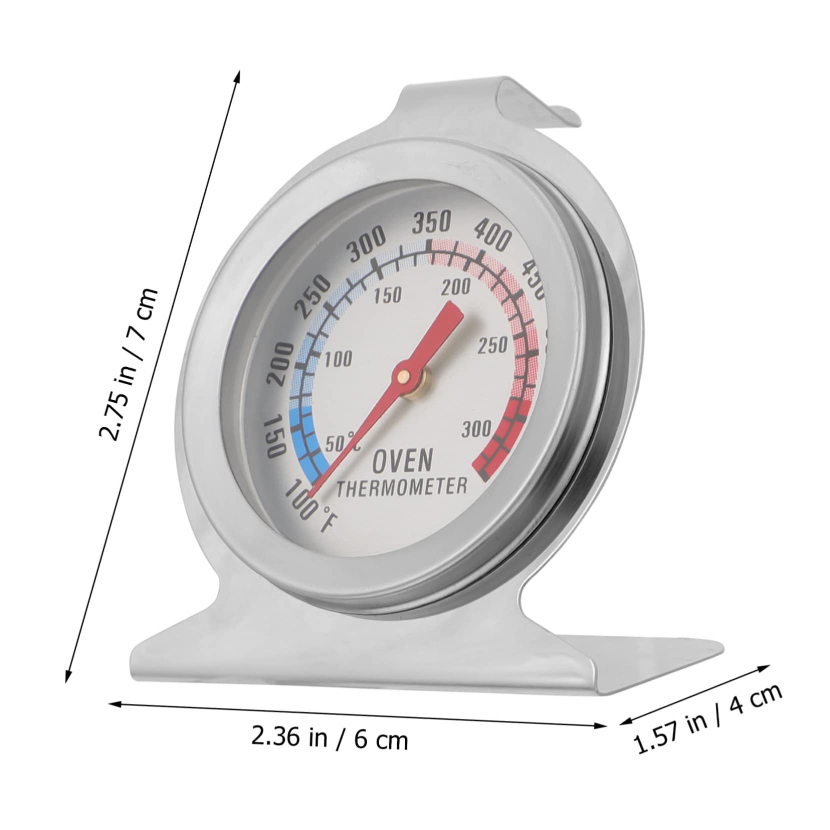 Cabilock 12st Thermometer Sofortig Sensor Ofen Thermostate Rostfreier Stahl Silver