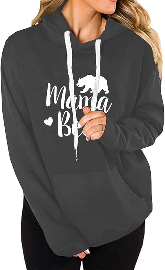 Amazon Co Jp Sixrun プリント パーカー おしゃれ レディース パーカー 長袖 ポケット カジュアル オフィス ショッピング ファッション