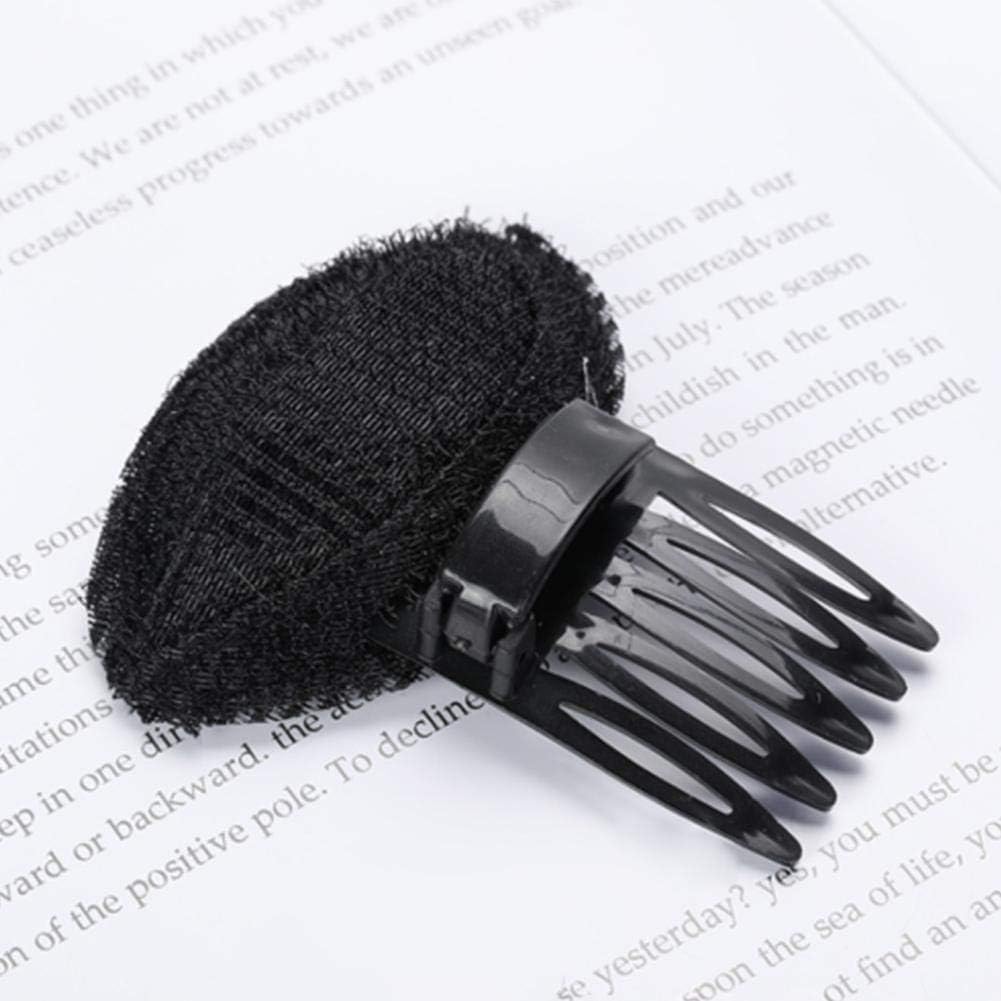 Black Puff Fluffy Hair Volume Clips Set - Image 4