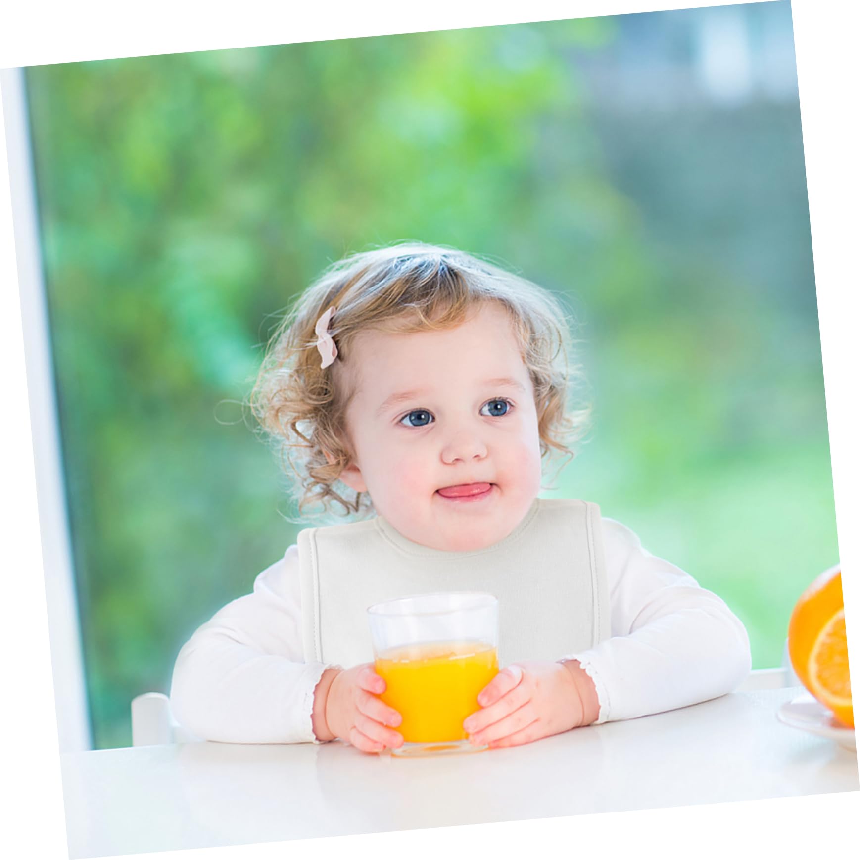 8 pièces Bavoirs Unisex pour Coton Absorbant avec Boutons Pression pour Éviter Écoulements et Protéger Vêtements Lors de Alimentation Dentition
