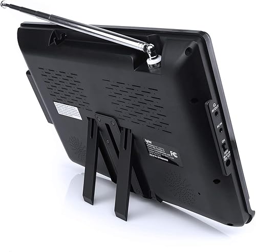 Miniatura 4 de Tyler TTV706 TV LCD portátil de pantalla ancha de 10 pulgadas 1080P con antenas desmontables, HDMI, USB, RCA, radio FM, sintonizador digital