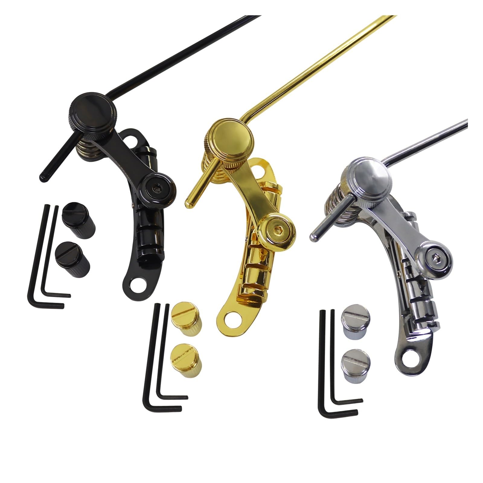 Tune-O-Matic Roller-Gitarrensteg mit Tremolo-Saitenhalter, Schwarz