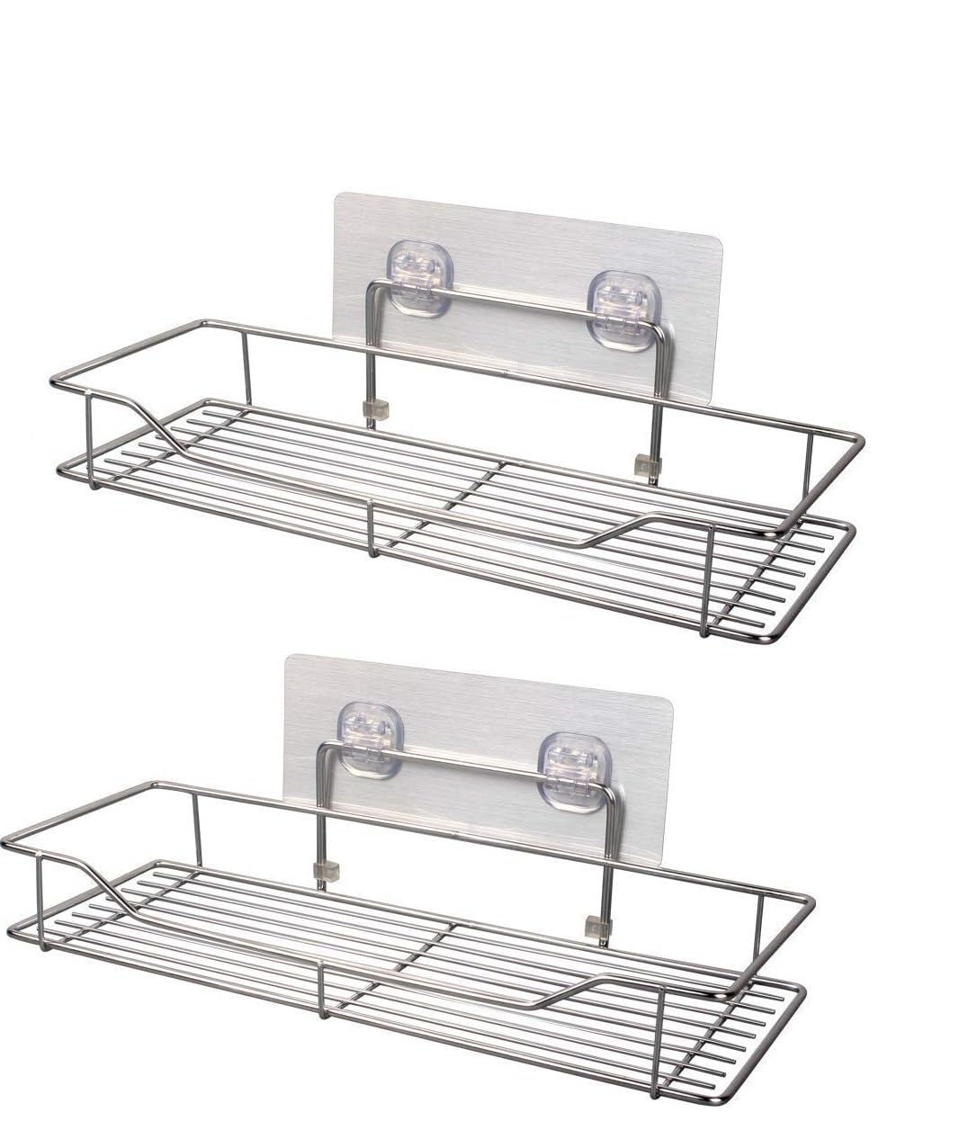 Q13® Stainless Steel Multipurpose Self Bathroom Rack, Kitchen, Home, Adhesive Organizer for Bathroom Without Drilling Storage, Shampoo, Detergent Racks & Wall Holder Box Storage Basket (Pack of 2) (B0D63W5MRK) Amazon Price History, Amazon Price Tracker