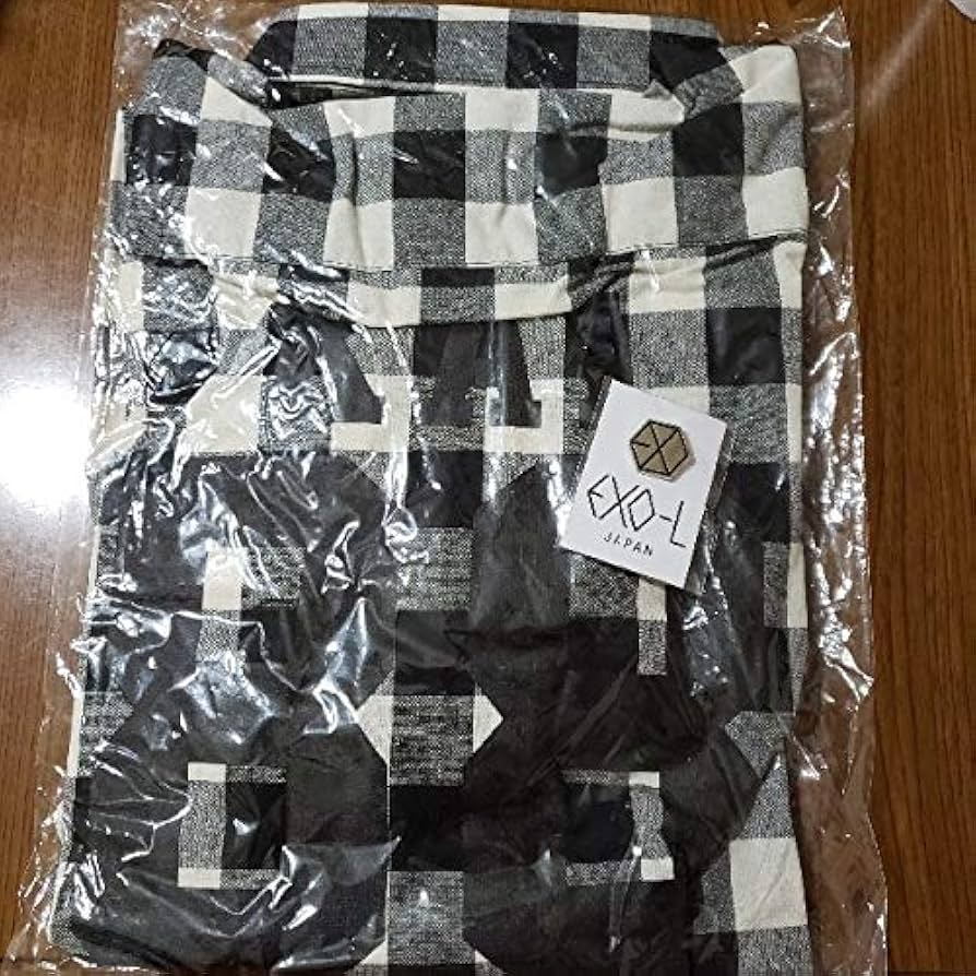 EXO チェックシャツ KAI EXO チェックシャツ KAI カイ L Black And Red Grid Plaid Shirt