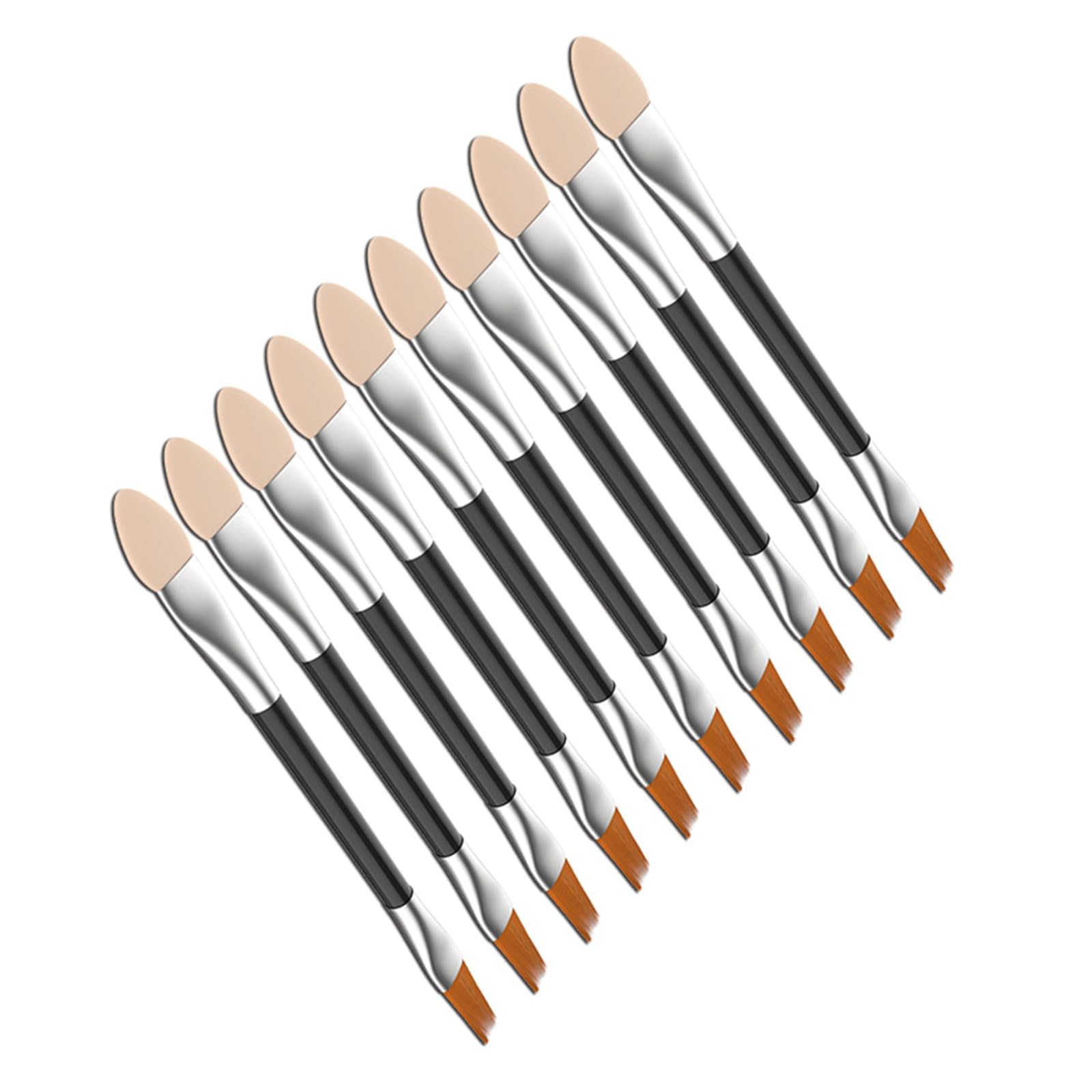 10pcs Sponge Twin Headed Aging Tools for Accurate Color Application in Art and Model Projects Short Bristle Structure