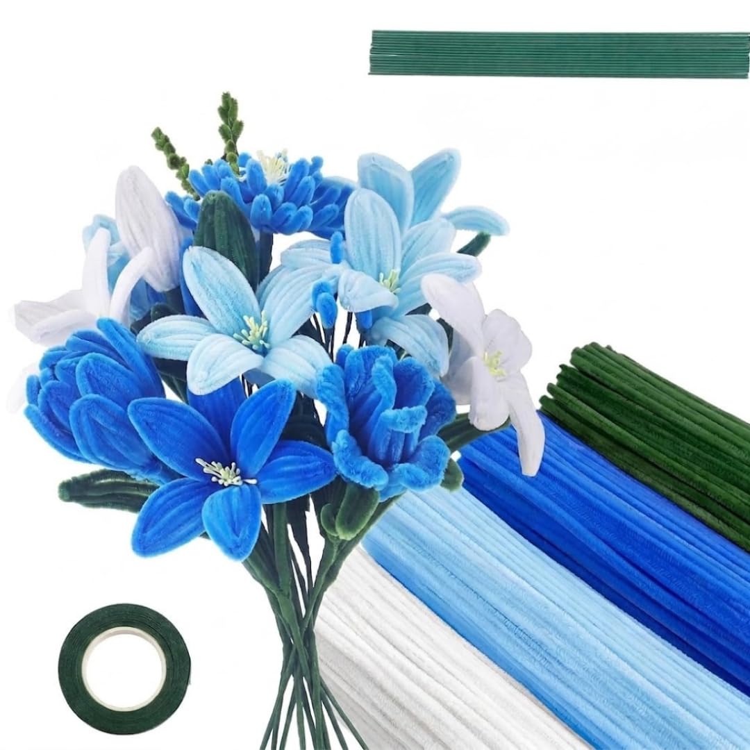 DIY Pipe Cleaner Flowers: Craft Kit for Kids & Adults -1 DIY Pipe Cleaner Flowers: Craft Kit for Kids & Adults -1