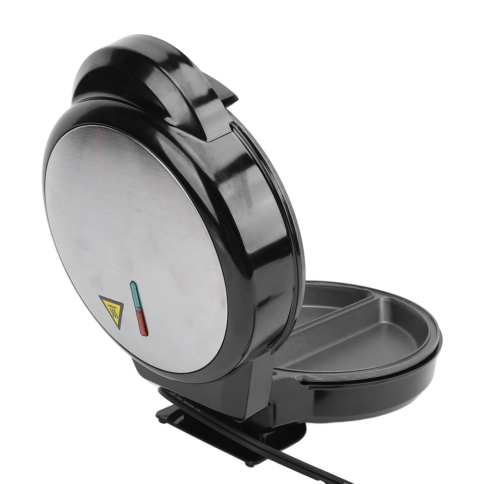 Máquina para Hacer Pizza Eléctrica Profesional, Máquina para Pizza de Encimera de 850 W, Horno para con Placas Antiadherentes de 12 Pulgadas, Calefacción Uniforme para (Enchufe europeo 220V)