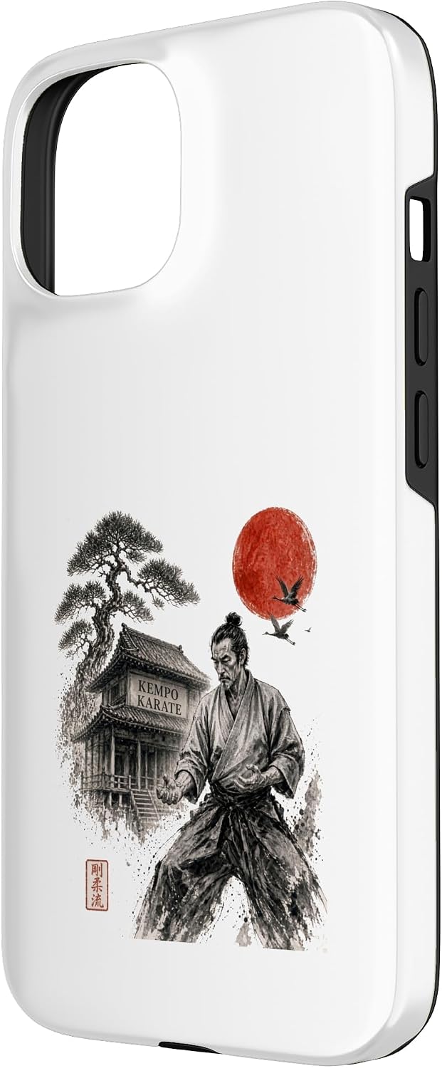Kempo Karate Ink Art/Japanese Calligraphy Dojo Design Case for iPhone 15 image 2