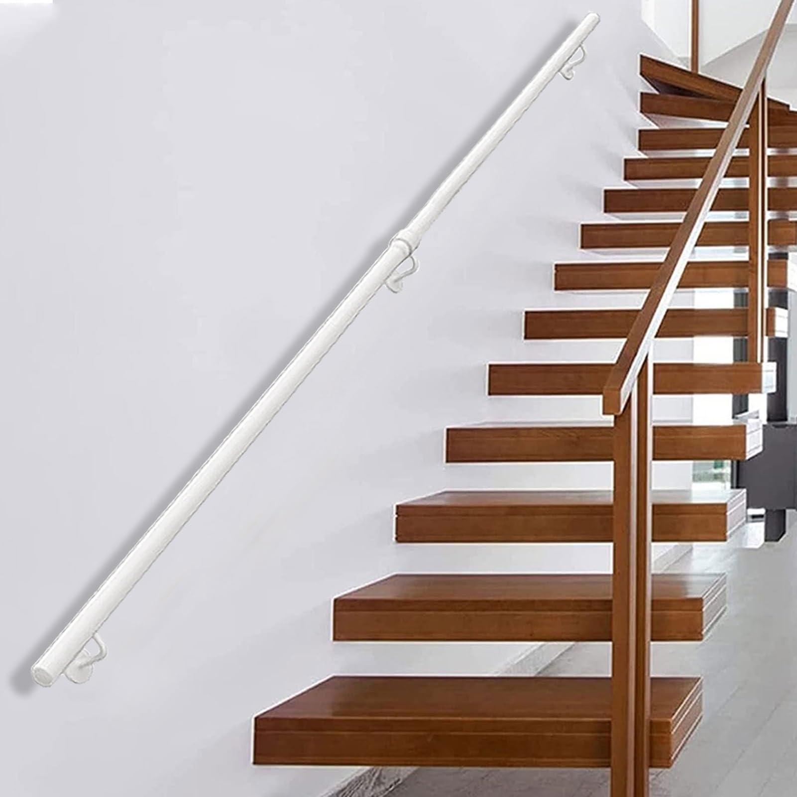 FKXSXAZ Modern Hand Rails for Stairs, Wall Mounted Staircase Banister Railings Indoor Loft Villa Corridor Safety Grab Bar - 1m 2m 3m 4m 5m 6m(1ft/30cm)