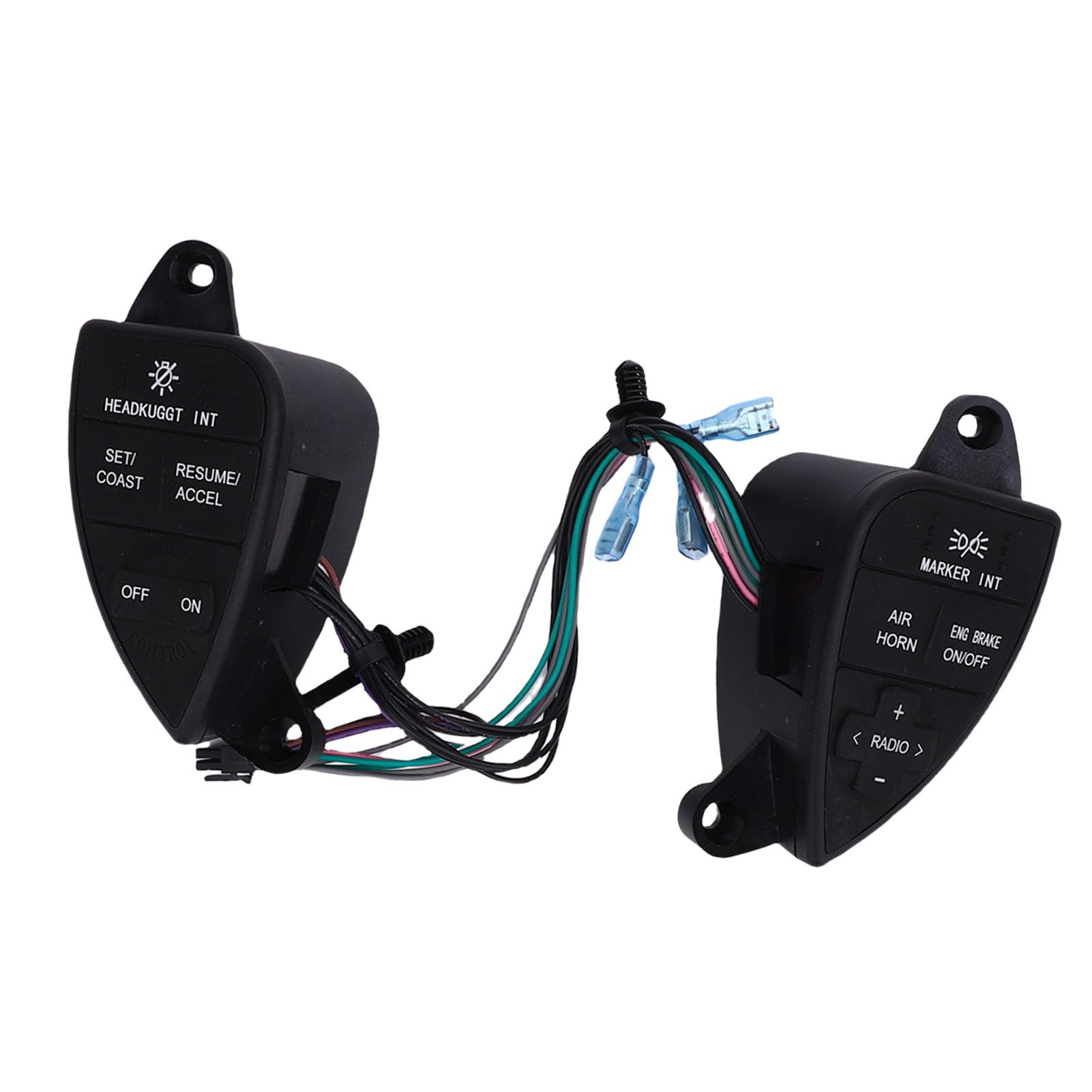 Aramox Interruptor de Control del Volante ABS Interruptor de Crucero de Repuesto 9015101 2611199C91 para International ProStar 2007 2016 Ajuste Directo para Conductores de Camiones