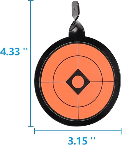 Miniatura 15 de Ideagle BB Gun Targets Heavy Metal Spinning Pellet Shooting Target para calibre .177 .20